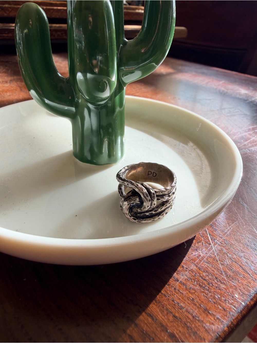 Premier Design Vintage Boho Silver Knot Wrap Ring - Statement Band Size 7.5